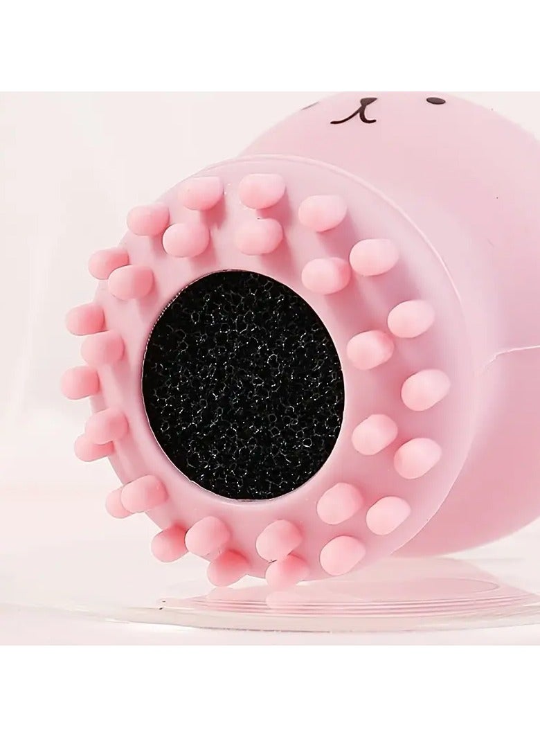 Generic Silicone Octopus-Shaped Facial Cleansing Brush - Gentle Exfoliation And Blackhead Removal, Deep Skin Cleaning And Face Massage Tool, Battery-Free  - Image 4
