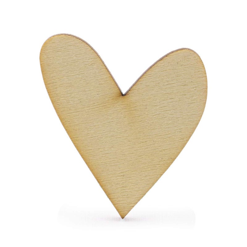 Summer-Ray.com Summer-Ray 120pcs Mini Wonky Wooden Hearts Laser Cut for Wedding Crafts Table Decorations - Image 1