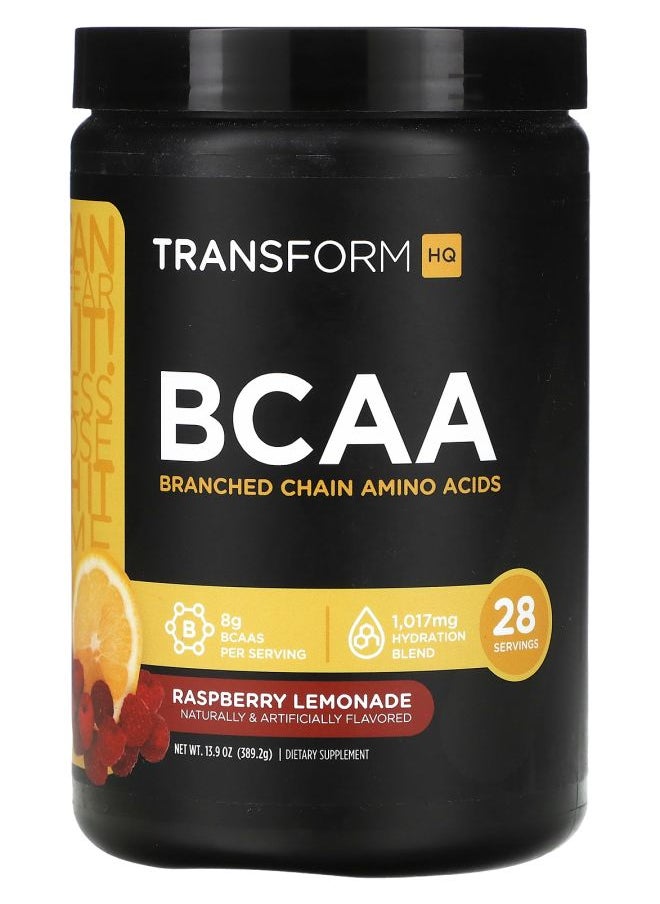 TransformHQ BCAA Raspberry Lemonade 13.9 oz (389.2 g) 