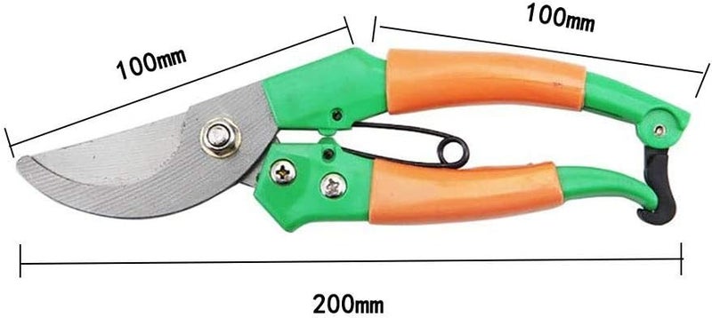 Pruner Pruning Shear Garden Scissors Grafting Shears Tool Fruit Tree Pruning Shears Bonsai Pruners Gardening Secateurs Easy Pruners for Garden Pruning - Image 1