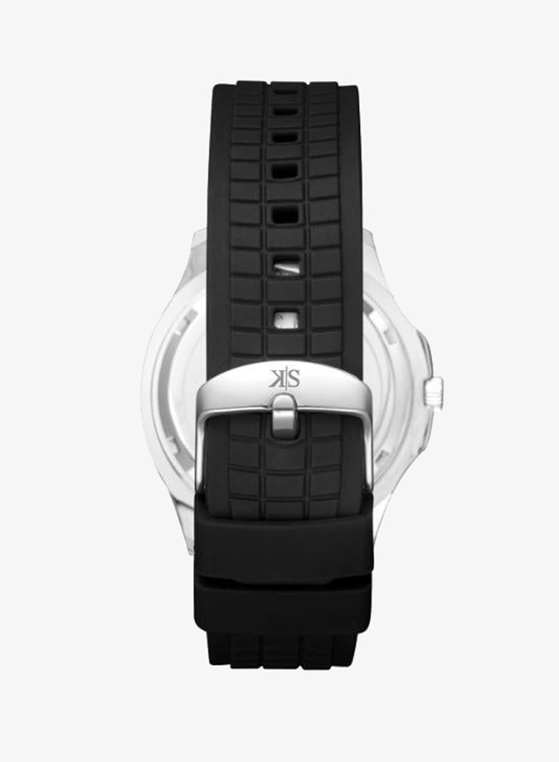 KENNETH SCOTT Men's Silicone Analog Watch K24014-SSBB - 45 mm - Image 3