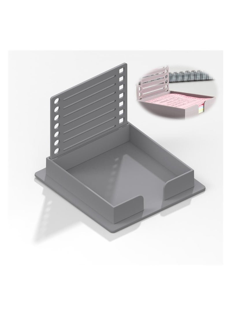 SYOSI Sticky Note Holder with Stencil, Dispenser Compatible with Post-It Note, Organizer for 3x3 Self-Sticky Note Pads, Includes Sticky Notes  - Image 1