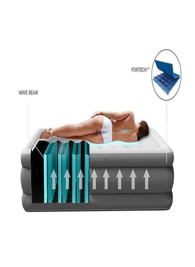Bestway - BESTWAY Fortech Airbed Queen Snugable Top Built-in AC Pump 203cm x 152cm x 46cm  26-69075 - Image 1