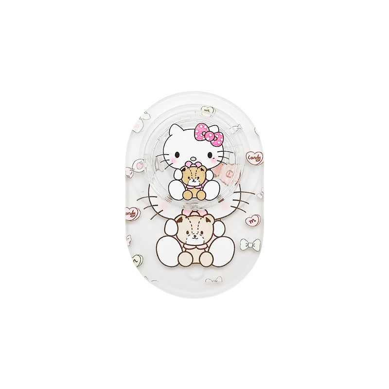 Cartoon Cute Magsafe Snap Magnetic Bracket Folding Telescopic Magnetic Airbag Lazy Desktop Drama Artifact - Image 1