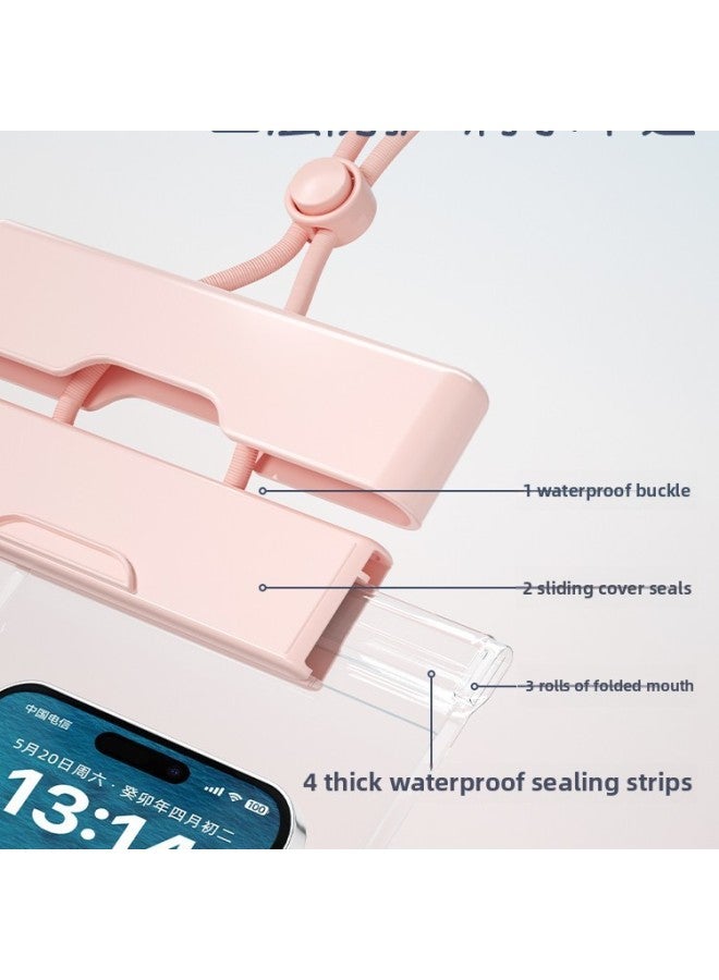 general Mobile Phone Waterproof Bag Touchscreen Swimming Underwater Photography Mobile Phone Case Lanyard Hanging Neck Drifting Diving Water Mobile Phone Bag-Color:Watermelon - Image 3