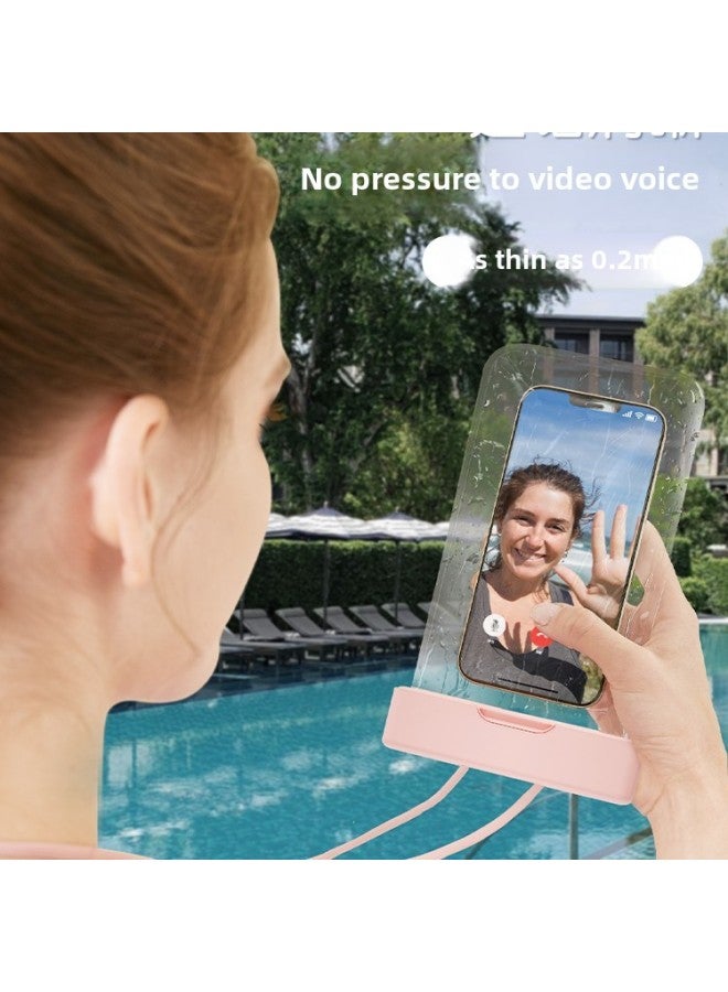 general Mobile Phone Waterproof Bag Touchscreen Swimming Underwater Photography Mobile Phone Case Lanyard Hanging Neck Drifting Diving Water Mobile Phone Bag-Color:Watermelon - Image 5