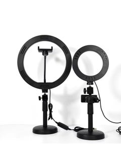 General Desktop Live Light Mobile Phone Bracket Lifting Adjustable Disc Bracket RGB Beauty Light Ring Light-Specifications:Desktop Disc Lifting Bracket 12 Inch RGB Fill Light  - Image 5