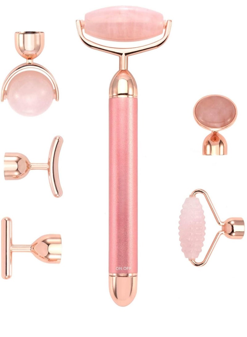 سولاري مجموعة أدوات تدليك الوجه من الفولاذ المقاوم للصدأ النقي للعناية بالوجه والعين والرقبة والجسم وأداة تدليك الوجه - Image 1