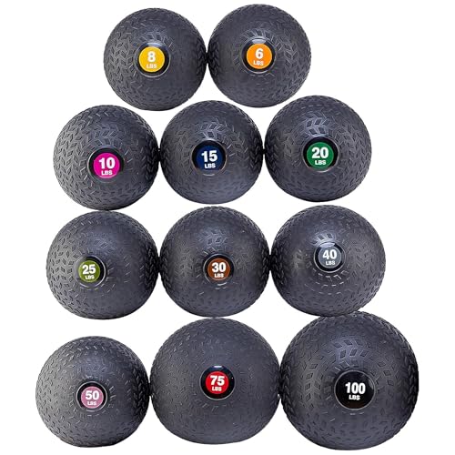 Fitvids Workout Exercise Fitness Weighted Medicine Ball, Wall Ball and Slam Ball, Multiple Styles and Sizes - Image 4