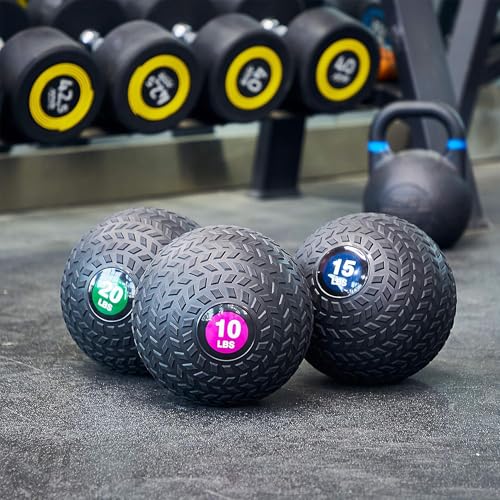 Fitvids Workout Exercise Fitness Weighted Medicine Ball, Wall Ball and Slam Ball, Multiple Styles and Sizes - Image 5