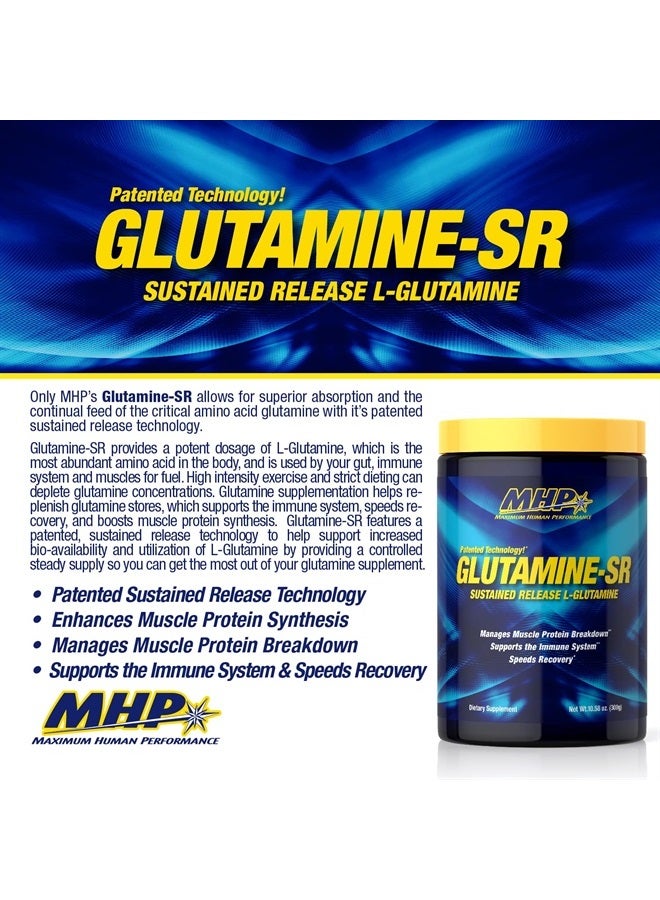 Maximum Human Performance MHP 12-Hour Muscle Feeder, Glutamine-SR, Unflavored, 10.6 oz (300 g) - Image 2