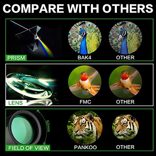 Pankoo High Powered 16X52 Monocular Telescope for Adults - 2025 Power Prism, Compact HD Scope, Suitable for Gifts, Outdoor Activities, Concert, Travelling & Bird Watching - Image 3