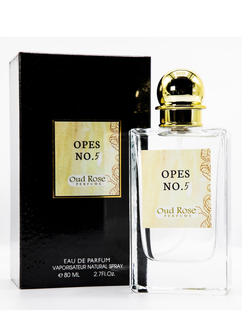 Oud Rose Perfumes Opes No5 For Unisex Eau De Parfum 80ml - Image 1