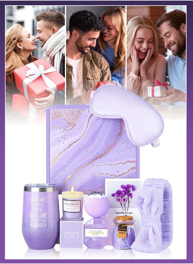 XiuWoo Gifts Basket for Women - Birthday Gifts for Women, Relaxing Spa Gift Basket Set, Unique Gift Ideas for Women, Gifts for Mom Sister Best Friend Wife, Coworker Teacher Nurse Gifts for Women  - Image 1