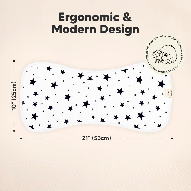 KeaBabies Organic Burp Cloths Baby Boy & Girl - 5-Pack Super Absorbent Cotton Burping Cloths for Babies, Soft & Plush Newborn Spit Up Rags, Infant Towels for Milk Spit Up, Unisex, Large 21" x 10" (Adventurer) - Image 2