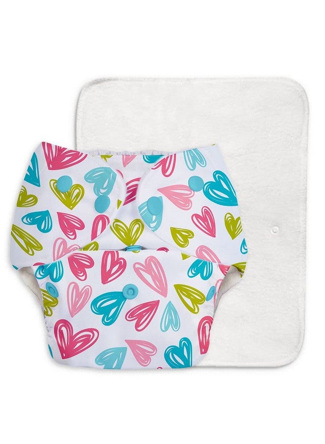 Superbottoms Basic Cloth Diaper | Side Leakage Proof Reusable Cloth Diaper Quick Dry Freesize, Rash Free, Kids 0-3 Yrs|Stay Dry & Lasts Up To 3Hrs - (Assorted) (Basic Pack Of 7 Shell And 7 Inserts) - Image 2