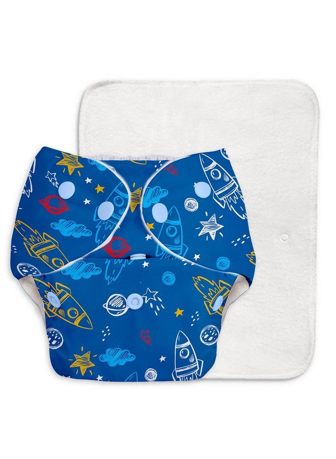 Superbottoms Basic Cloth Diaper | Side Leakage Proof Reusable Cloth Diaper Quick Dry Freesize, Rash Free, Kids 0-3 Yrs|Stay Dry & Lasts Up To 3Hrs - (Assorted) (Basic Pack Of 7 Shell And 7 Inserts) - Image 5