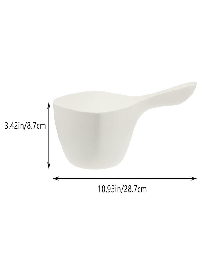PRETYZOOM Plastic Water Ladle 10.94X6.57X3.42In Lightweight Bath Dipper with Short Handle for Kitchen Garden Watering and Bathroom Use - Image 2