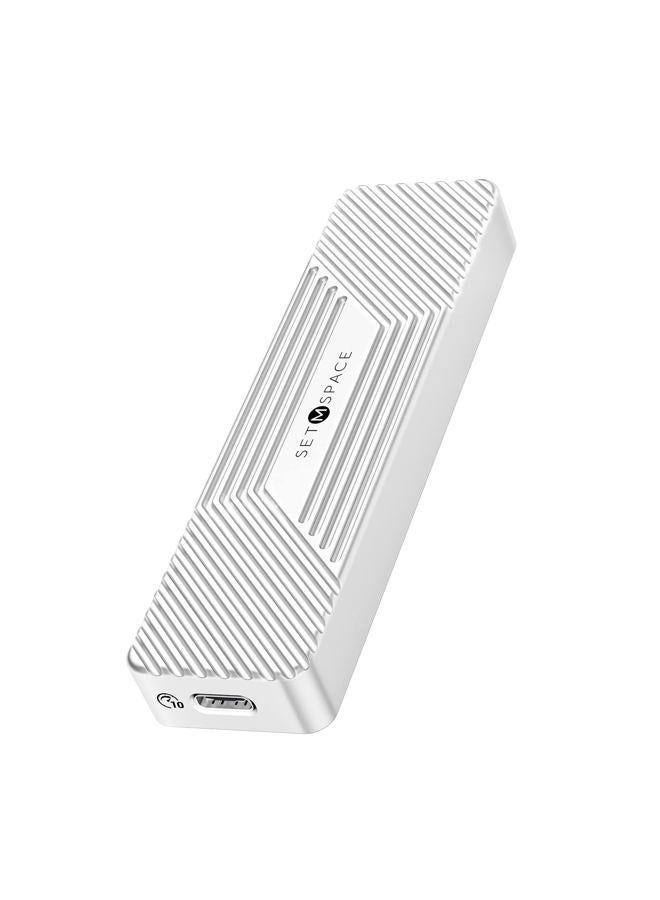 SETMSPACE M.2 NVMe & SATA SSD Enclosure Reader, USB 3.1 Gen2 Up to 10Gbps Speeds, Support M.2 NVME+NGFF 2280 2260 2242 2230 SSD, NVME SATA SSD Enclosure for Laptop/PC - Image 1