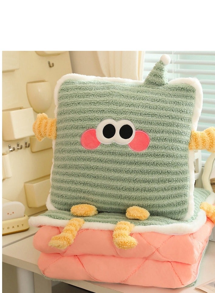 Pillow And Blanket Can Be Used For Both Car And Sofa Cushions, Suitable For Travel, Airplanes, Trains, Beds, Offices, And Rest  - Image 1