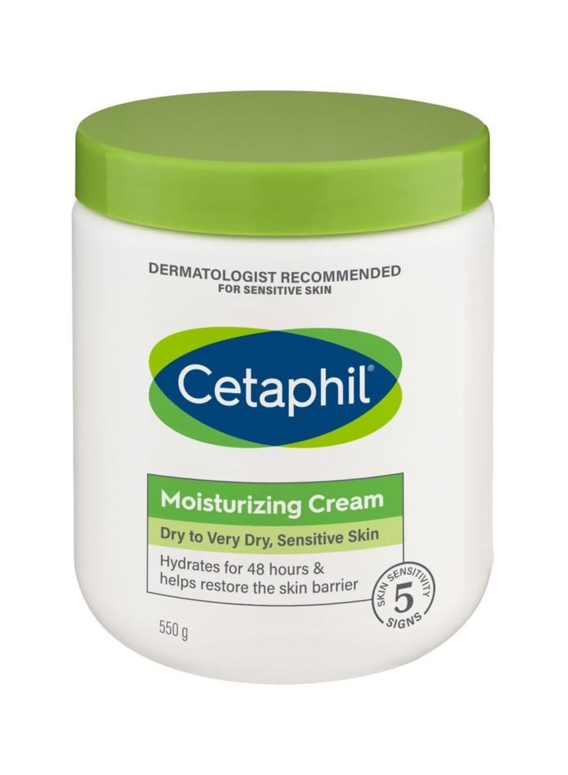 Cetaphil Moisturising Cream For Dry Sensitive Skin White 550grams - Image 1