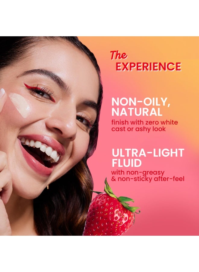 دوت آند كي واقي الشمس الملون بالفراولة SPF 50+ Pa++++ - 02 Warm Ivory | حماية ضد الأشعة فوق البنفسجية UVA و UVB | واسع الطيف، مقاوم للماء والعرق | لجميع أنواع البشرة | 50 مل - Image 3