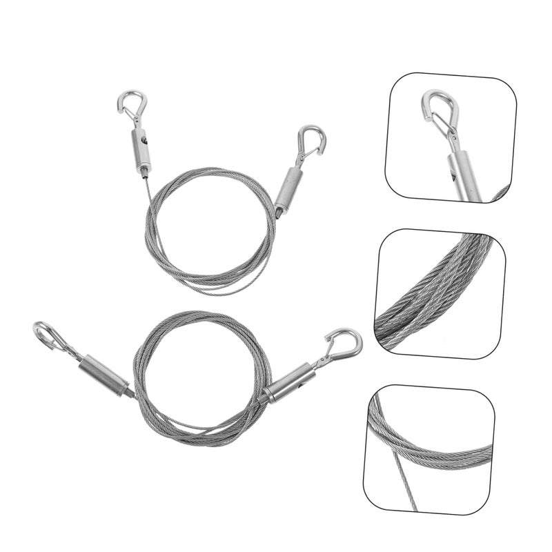 أسلاك الفولاذ المقاوم للصدأ لتعليق الصور - حبال متينة لتعليق الإطارات والمصابيح - Image 5