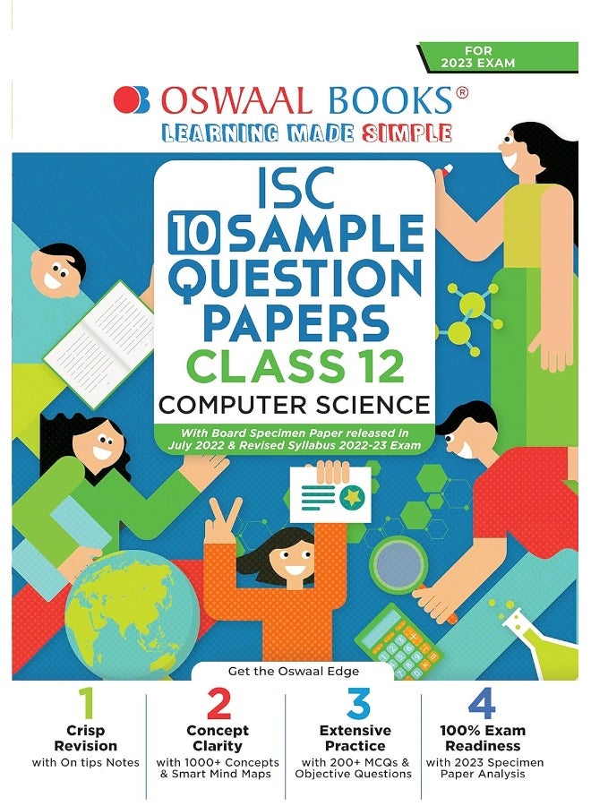 Oswaal ISC Sample Question Papers Class 12 Computer Science for 2023 Board Exam (based on the latest CISCE/ICSE Specimen Paper) - Image 1