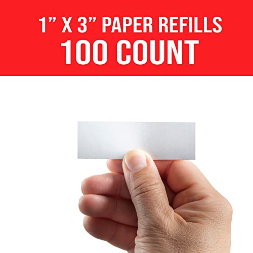 Minomag Label Insert Cards for 1x3 Inch Label Holders, White Cardstock Paper (100 Count) - Image 4