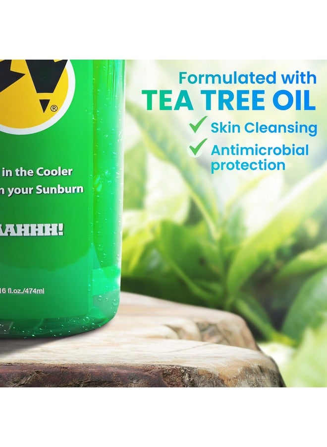 Rubber Ducky Cooler Gel Sunburn Relief Soothing Aloe Vera Gel Fast Absorbing Aloe Gel With Vitamin E & Tea Tree Oil Vegan After Sun Care 16 Oz - Image 5