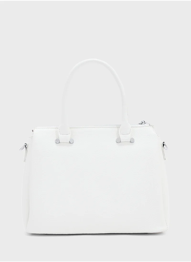 Ginger Multi Zip Detail Satchel Bag
