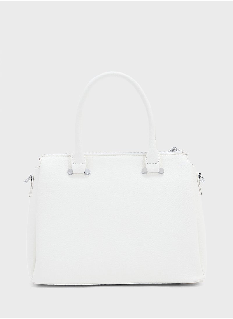 Ginger - Multi Zip Detail Satchel Bag - Image 1