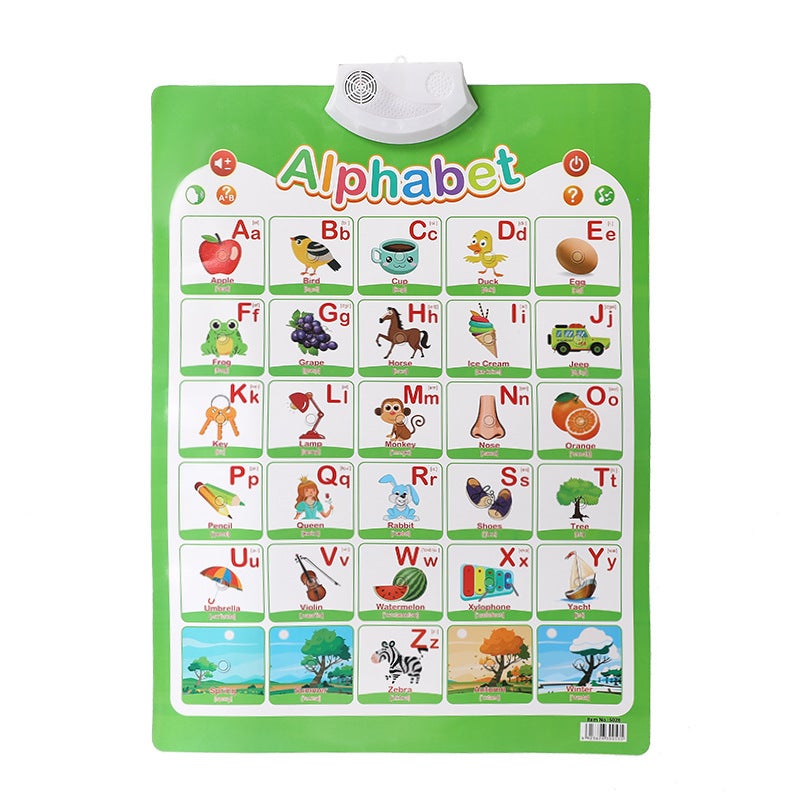 Children's Audio Flip Chart Reading Literacy English Learning Machine - Fun Interactive Educational Toy