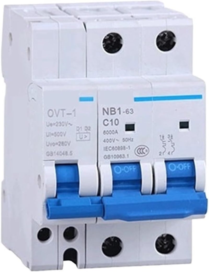OVT 1 NB1 63 POV 1 قاطع دائرة حماية من زيادة الجهد 10 أمبير - Image 1
