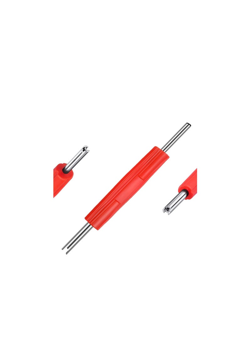 California formula T  - 9 قطعة أداة إزالة صمام الإطارات الأساسية ذات النهاية المزدوجة HVAC تركيب مزيل مبدل خدمة نظام التيار المتردد أداة تثبيت شاحنة السيارة - Image 1