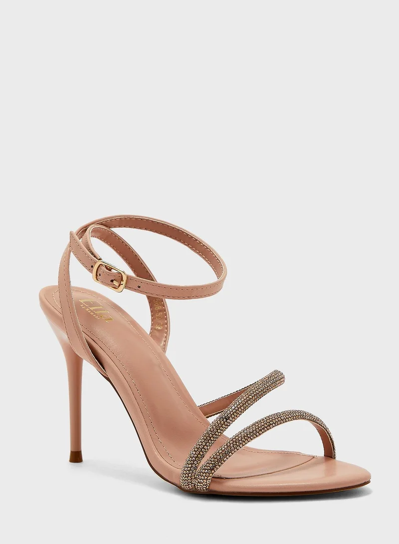 Ella Limited Edition Diamante Double  Strap  Sandal