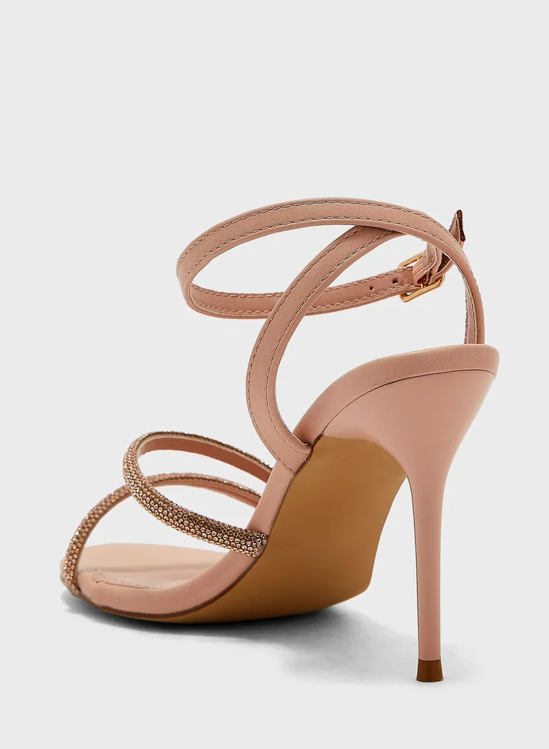 Ella Limited Edition Diamante Double  Strap  Sandal
