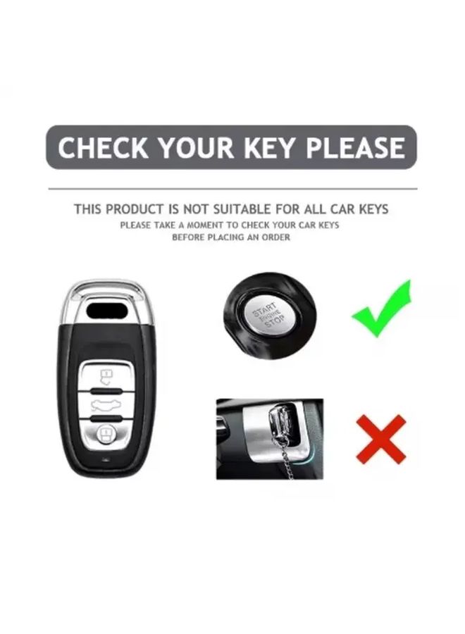 Heavy Duty TPU Smart Key Case Black With Lock Unlock Trunk Release Alarm - Image 3