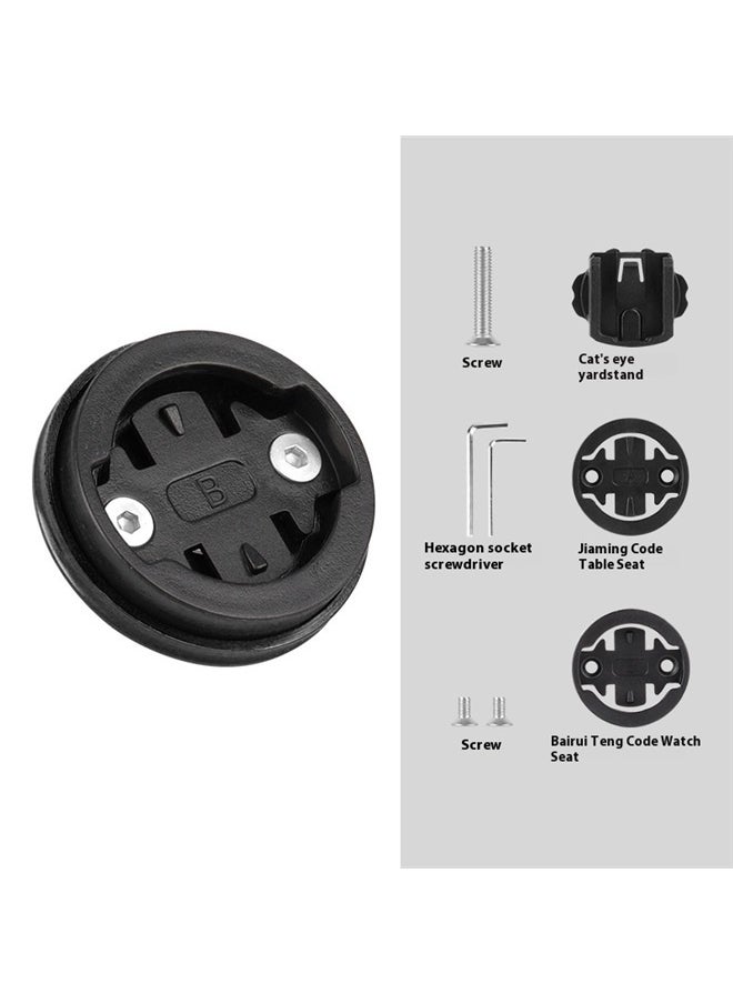 yongsheng Adjustable Bicycle Stem Top Cap Mount Holder, Bicycle Computer Mount Bicycle Stem Headset Top Cap Replacement Part Sleek Design Sturdy Mount  - Image 1