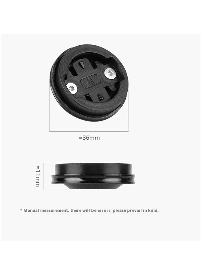 yongsheng Adjustable Bicycle Stem Top Cap Mount Holder, Bicycle Computer Mount Bicycle Stem Headset Top Cap Replacement Part Sleek Design Sturdy Mount  - Image 3