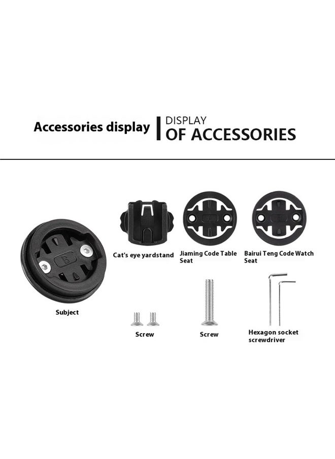 yongsheng Adjustable Bicycle Stem Top Cap Mount Holder, Bicycle Computer Mount Bicycle Stem Headset Top Cap Replacement Part Sleek Design Sturdy Mount  - Image 5