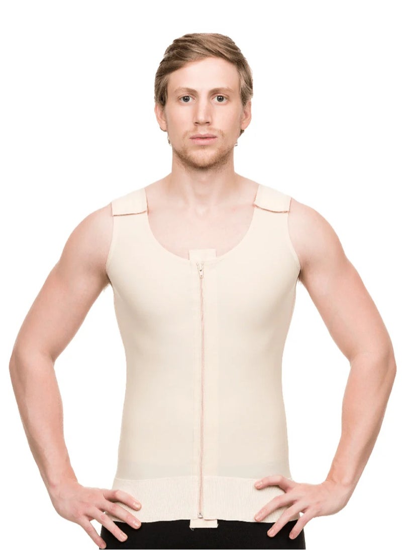 ISAVELA USA Compression Vest with Zipper Comfortable & Supportive Liposuction (- Tummy Tuck (Abdominoplasty) -Chest Surgery (Augmentation and Reconstruction)-  MG03 - Image 1