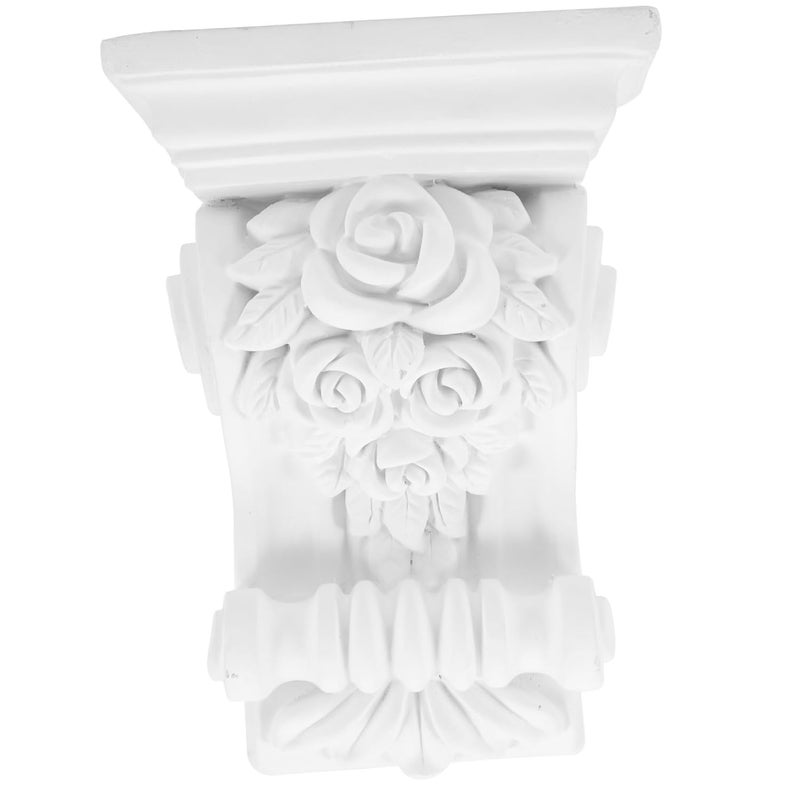 قوالب خشبية منحوتة على الطراز الأوروبي، حامل رف زخرفي للمنزل مقاس 6 بوصات - Image 2