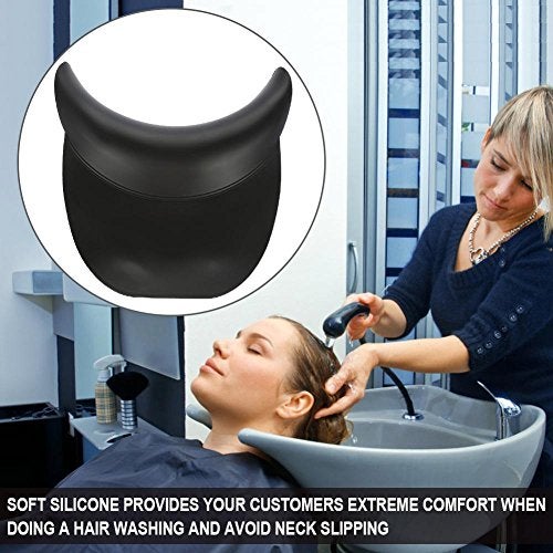 Semme Soft Silicone Shampoo Bowl Neck Rest,Neck Rest For Sink Hair Washing,Silicone Shampoo Neck Head Rest Cushion, Soft Hairdressing Backwash Bowl Hair Washing Sink - Image 2