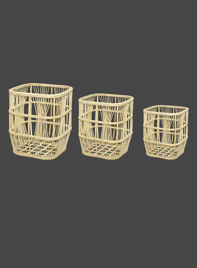 A set of wicker laundry baskets with an elegant and attractive design - Image 2