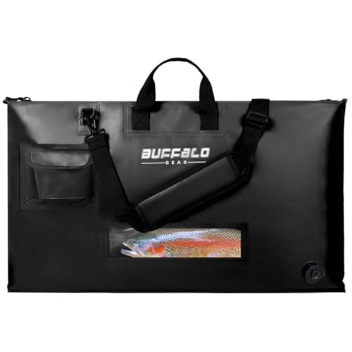 Buffalo Gear Fish Tournament Weigh in Bag for Bass Fishing 32197in Fish Bag with Transparent Window Aerator Pump Pocket for Live Bait - Image 1
