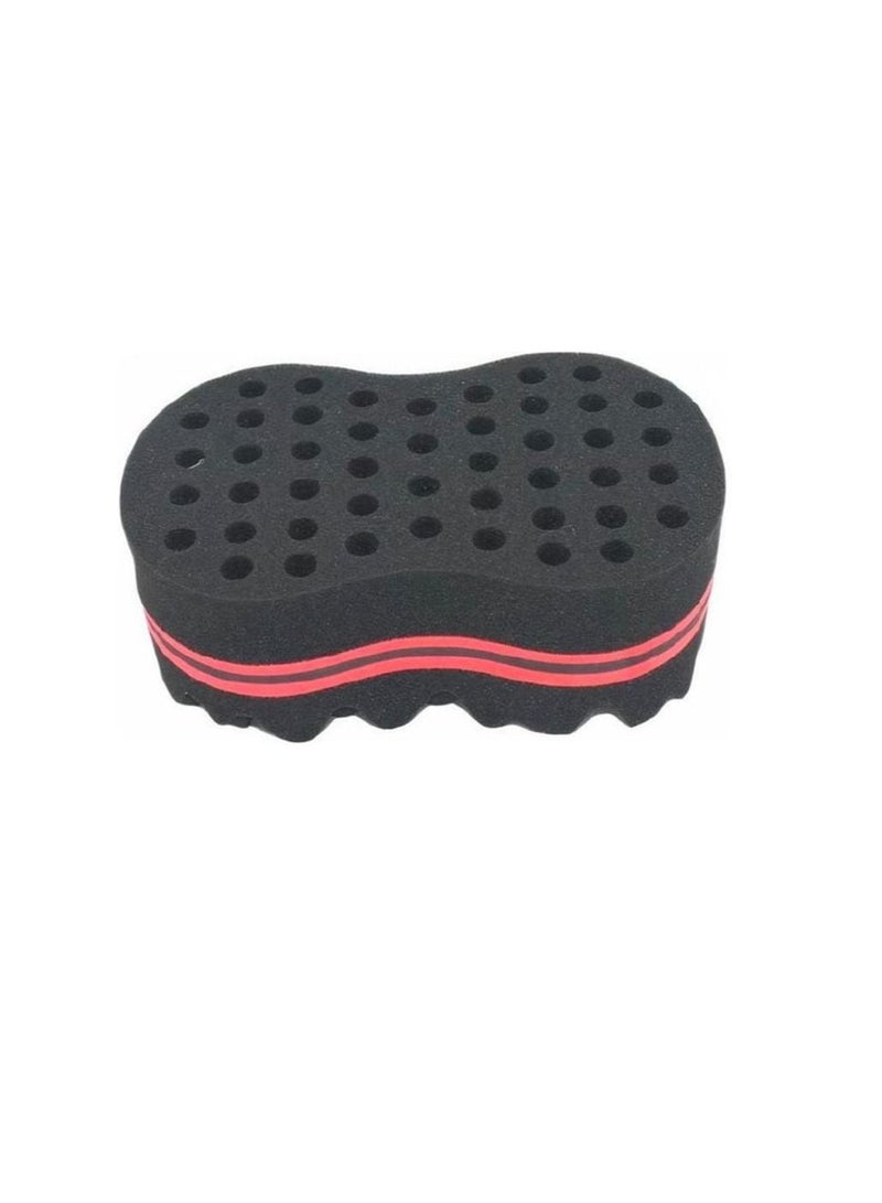 إحساس أسفنجة لتجعيد الشعر أسود/أحمرٌ - Image 2