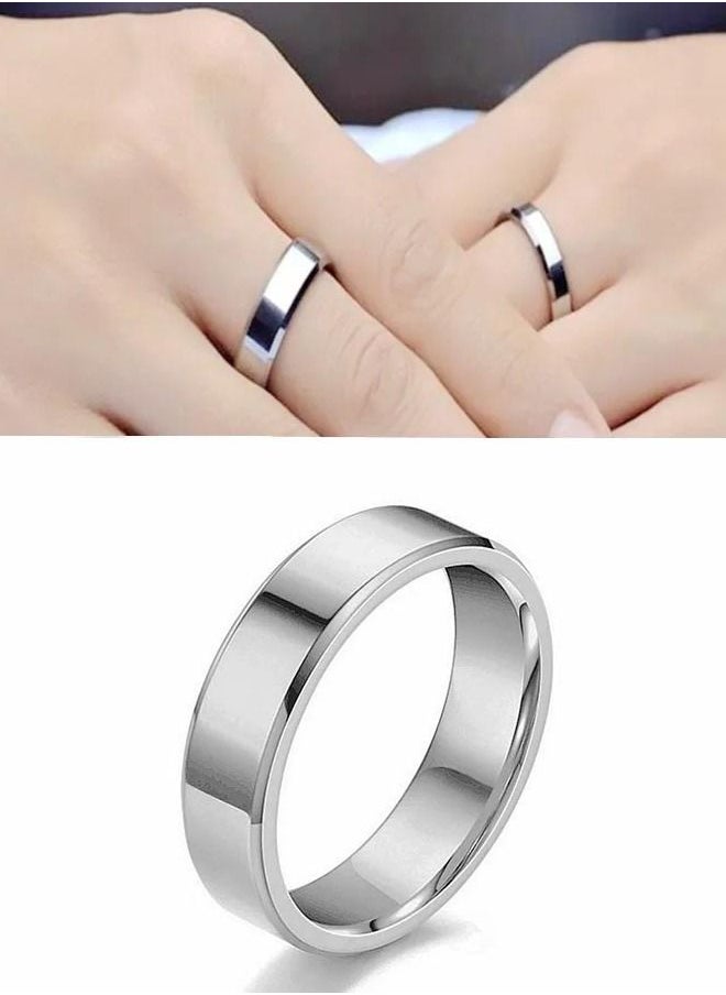 Generic - Elegant stainless steel silver ring with classic distinctive design suitable for unisex - Image 1