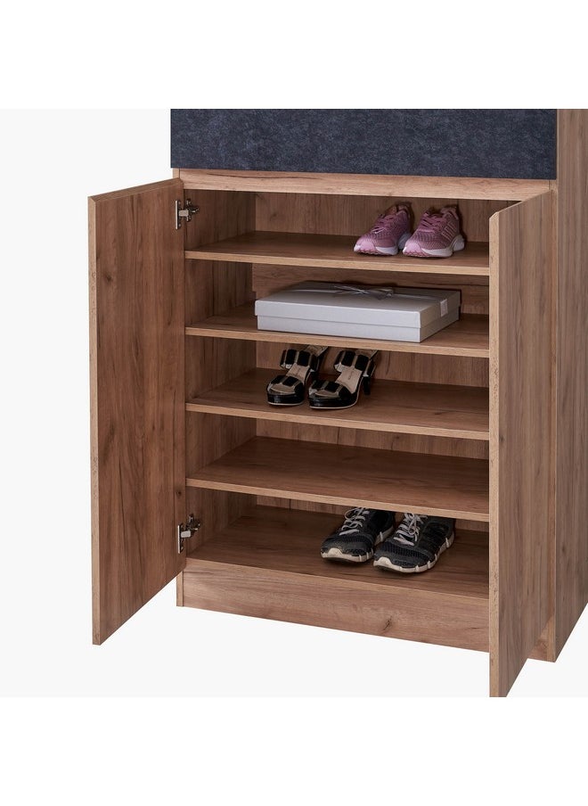Home Box - Atlas 18-Pair Shoe Cabinet with Drawer and 2 Doors 39 x 118 x 80 cm - Image 1