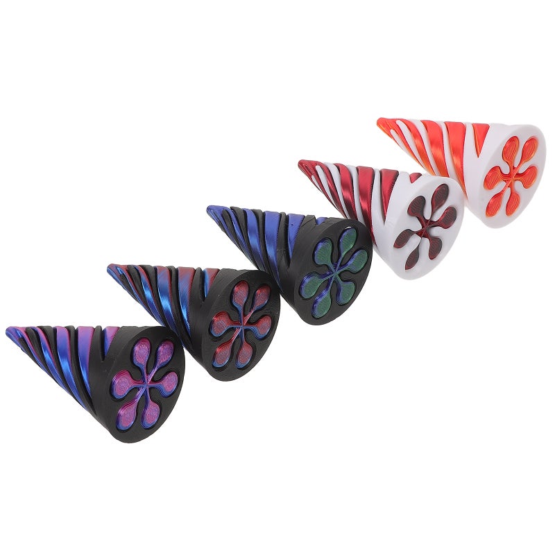 5pcs Spiral Cone Toy: 3d Printed Spiral Cone Flexible Impossible Pyramid Passthrough Toys For Kids Adults - Image 4